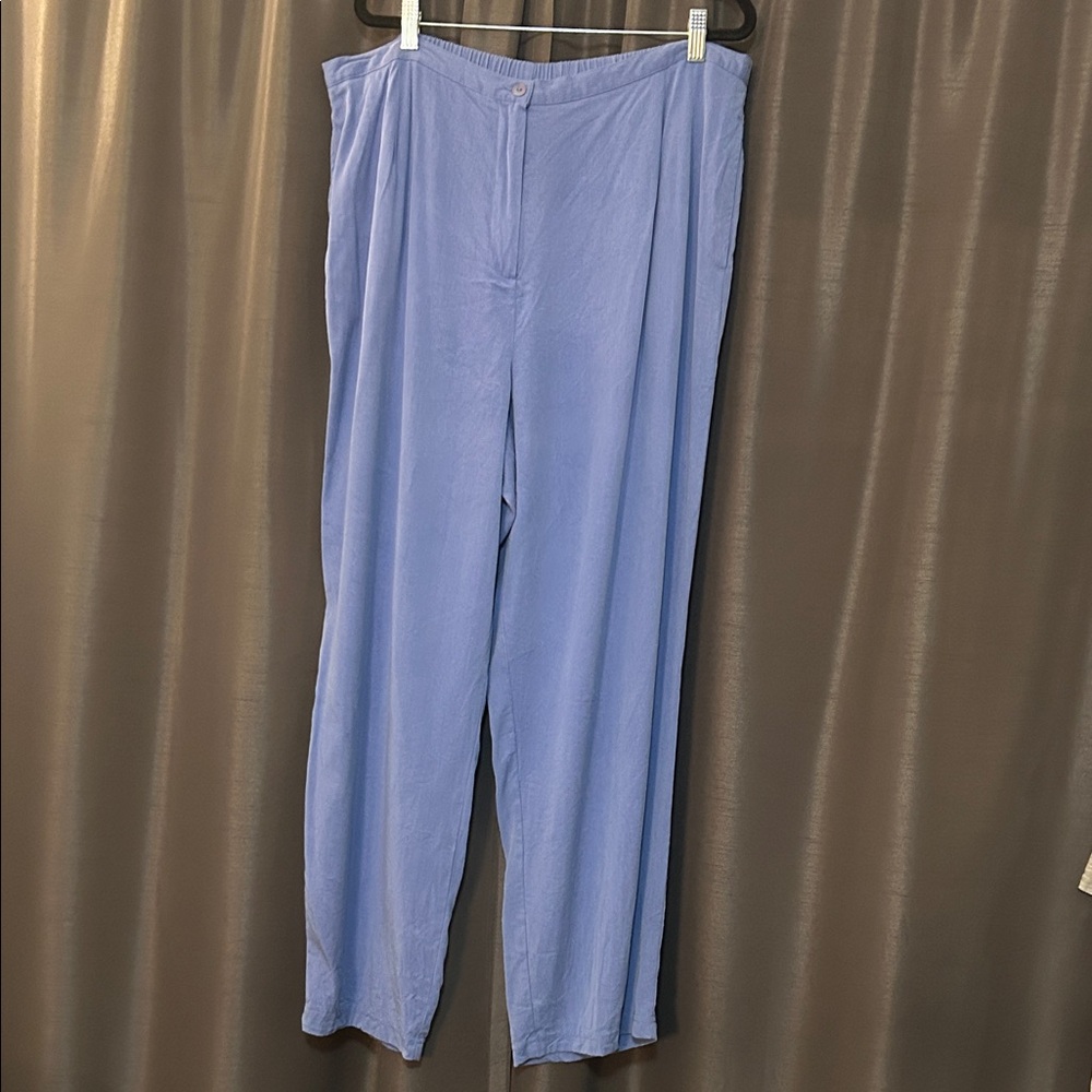 Parisian Works Blue Straight Leg Pants